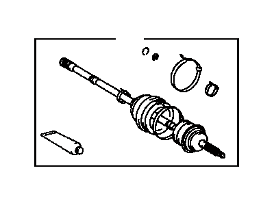 Toyota 43470-29152 Shaft Assembly, Front Drive Outboard Joint, Left