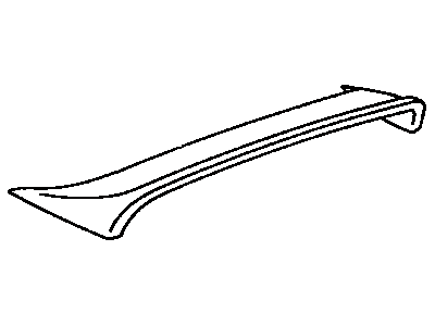 Toyota 76085-20915 Spoiler Sub-Assy, Rear