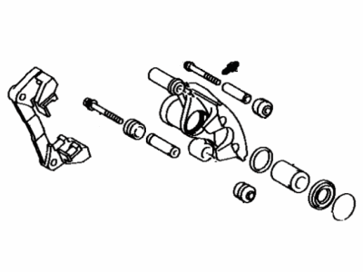 1996 Toyota Celica Brake Caliper - 47750-20540