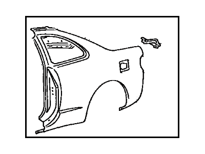 Toyota 61602-2D915 Panel, Quarter, LH