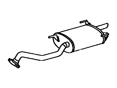 Toyota 17430-7A370 Exhaust Tail Pipe Assembly