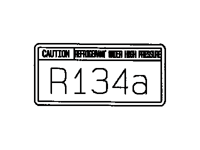 Toyota 88723-34010 Label, Cooler Service Caution