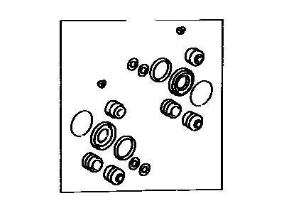 Toyota 04479-20180 Cylinder Kit, Disc Brake, Rear