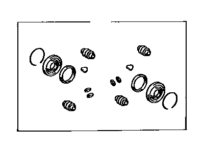 Toyota 04479-33010 Cylinder Kit, Disc Brake, Front