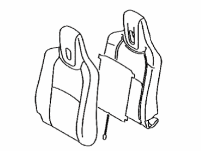 Toyota 71074-74080-C0 Front Seat Back Cover, Left(For Separate Type)