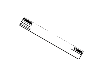 Toyota 28897-10010 Label, Battery CAUTI