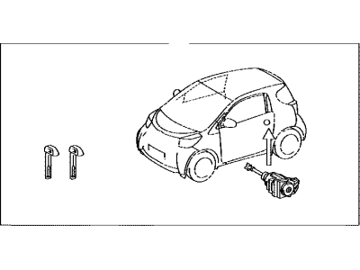 Toyota 69005-74040 Cylinder & Key Set