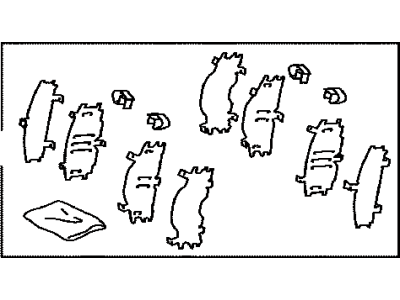 Toyota 04945-74010 SHIM Kit,Anti SQUEAL