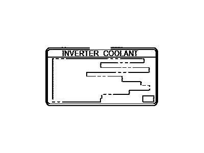 Toyota G92A1-48010 Label, Hv COOLANT Sy