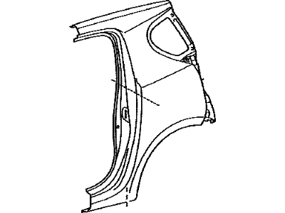 Toyota 61602-74040 Panel Sub-Assembly, QUAR