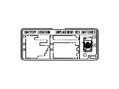 Toyota G9275-74020 Label, Battery Caution