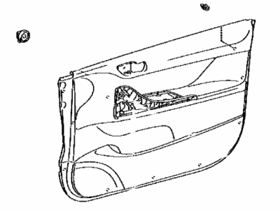 Toyota 67620-74070-C0 Panel Assembly, Front Door