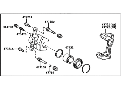 Toyota 47730-52280 Cylinder Assembly, Disc