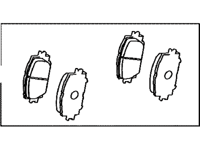 Toyota 04465-52320 Front Disc Brake Pad Kit