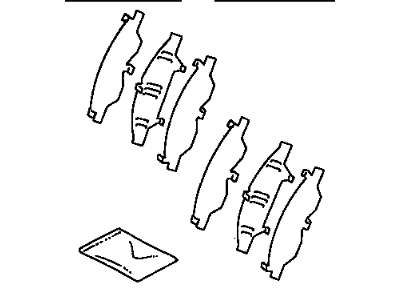 Toyota 04945-35010 Shim Kit, Anti Squeal, Front