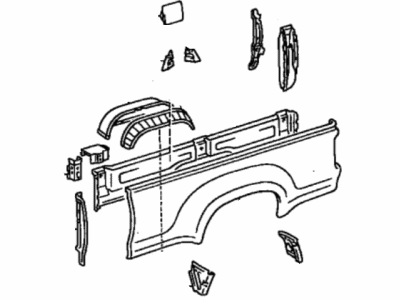 Toyota 65600-34011 Panel Assy, Rear Body Side, LH