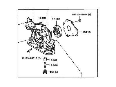 Toyota 15100-62040