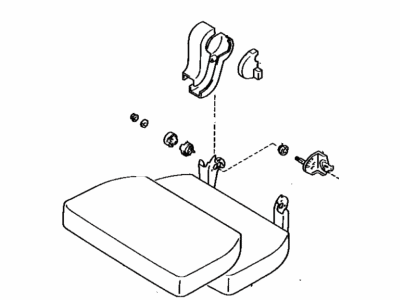 Toyota 71460-34040-E0 Cushion Assembly, Rear Seat, RH