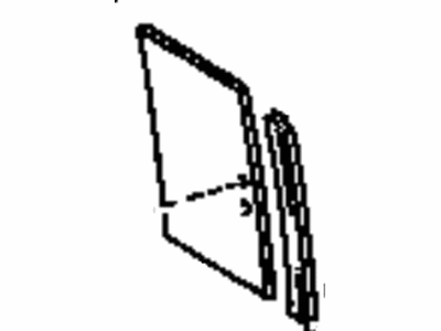 Toyota 64807-34040 Glass Sub-Assy, Back Window Slide, RH