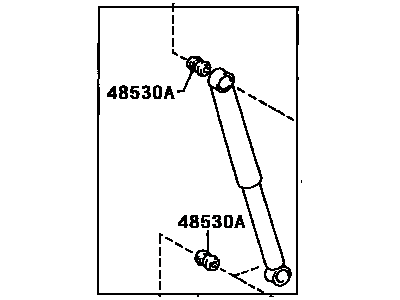 Toyota 48531-80440 Shock Absorber Assembly Rear Left