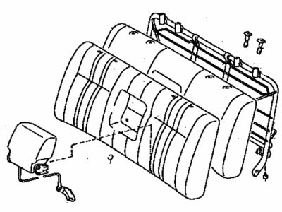 Toyota 71430-34010-B0 Back Assembly, Front Seat