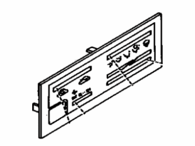 Toyota 55519-34010 Plate, Heater Control Name