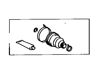 Toyota 04438-35011 Front Cv Joint Boot Kit Inboard Joint