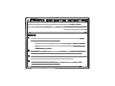 Toyota 36369-35180 Label, Transfer Information
