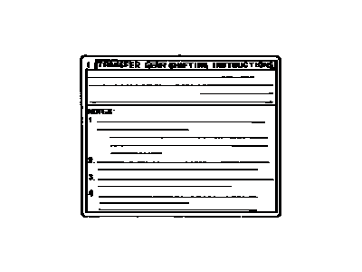 Toyota 36369-35230 Label, Transfer Information