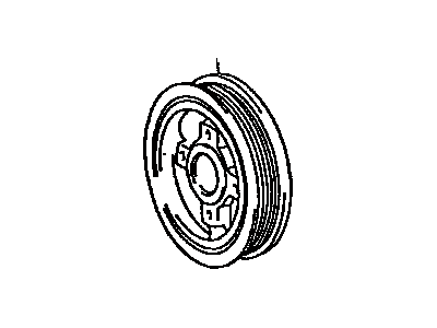 Toyota 13408-75020 PULLEY, Crankshaft