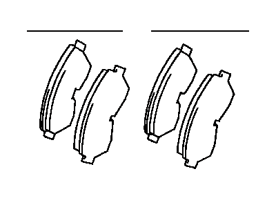 Toyota 04465-34020 Front Disc Brake Pad Set