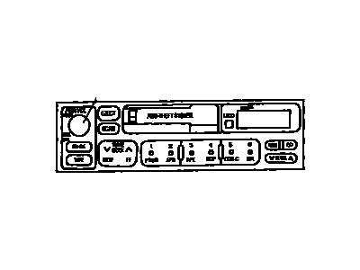 Toyota 86128-17350 Knob, Radio Receiver