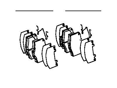 Toyota 04491-34030 Front Disc Brake Pad Set