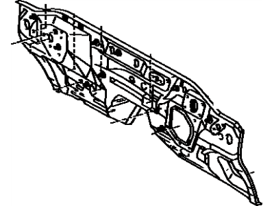 Toyota 55101-04930 Panel Sub-Assembly, Dash