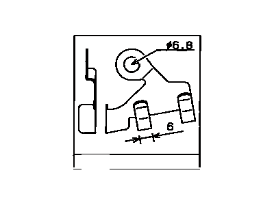 Toyota 35481-30100 Clamp, Valve Body Wi