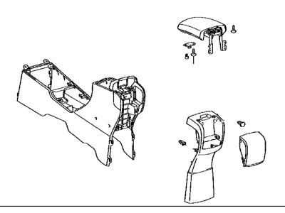 Toyota Yaris Center Console Base - 58910-52050-E0