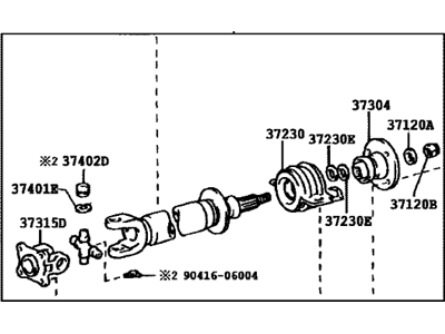 2004 Toyota Tacoma Drive Shaft - 37120-35570