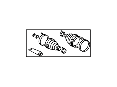Toyota 04438-04020 Front Cv Joint Boot Kit