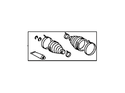 Toyota 04438-04021 Front Cv Joint Boot Kit