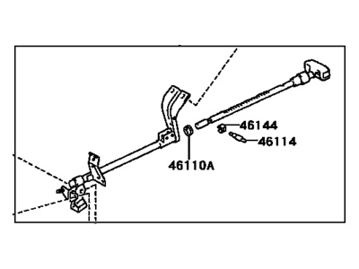 Toyota 46104-35040 Handle Sub-Assy, Parking Brake Control