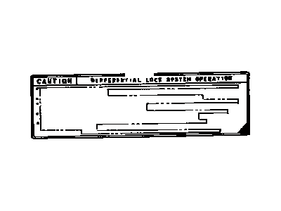 Toyota 41991-35020 Plate, Caution