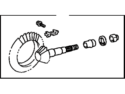 Toyota 41201-80073 Final Gear Kit, Differential, Front