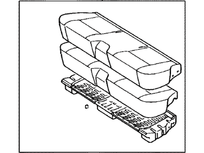 Toyota 71410-04071-B1 Cushion Assembly, Front Seat