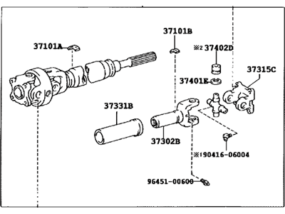 2004 Toyota Tacoma Drive Shaft - 37110-3D240