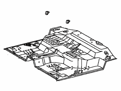 Toyota 58311-04901 Pan, Rear Floor