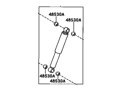 Toyota 48541-39276 Shock Absorber Assembly Rear Left