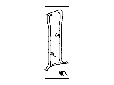 Toyota 62414-04010-E0 Garnish, Center Pillar, Lower LH