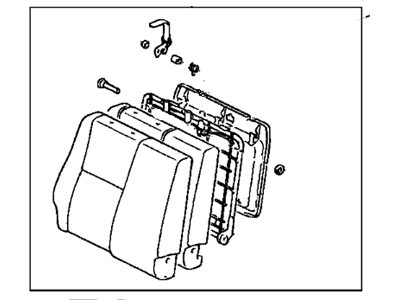 Toyota 71490-04030-B0 Back Assembly, Rear Seat, LH