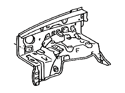 Toyota 53701-04220 Apron Sub-Assy, Front Fender, RH