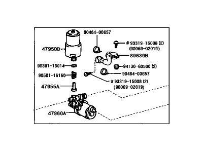 Toyota 47070-35020 Pump Assy, Brake Booster W/Accumulator